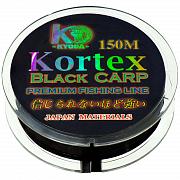 Фото kortex black carp d-0,32 мм, l-150 м, цвет чёрный, разрывная нагрузка 8,80 кг (6 шт/упак)