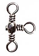 Фото вертлюг тройной 90 град. rarrel cross-line swivel, цвет black nikel, размер 4, (100шт.)