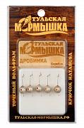 Фото мормышка тульская дробинка 2.7 серебро (5 шт), вес - 0,18 гр. 