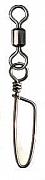 Фото вертлюг с карабином rolling swivel with coastlock snap, цвет black nikel, размер 6 (100шт.)
