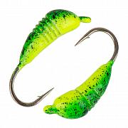 Фото гвоздик  d 3,5 мм, вес 0,67 гр, цвет салатовый-лимонный с крапом /10 шт/