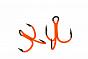 Фото тройник kyoda puncture, оранжевое ультрафиолетовое покрытие, р-р 1/0 (10 шт) 