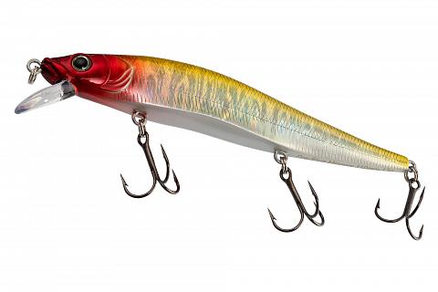 Фото воблер kyoda pre-stun minnow-110f, длина 11,0 см, вес 13,0 гр, цвет p1651, заглубление 0-1,0 м