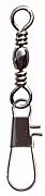 Фото вертлюг с карабином barrel swivel with interlock snap, цвет black nikel, размер 07 (100шт.)