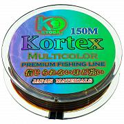 Фото kortex multycolor d-0,25 мм, l-150 м,  разноцветная, разрывная нагрузка 6,72 кг (6 шт/упак)