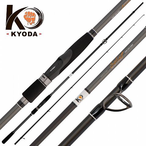 Фото спиннинг kyoda solist, длина 2,44 м, тест 3-18 гр, штекер